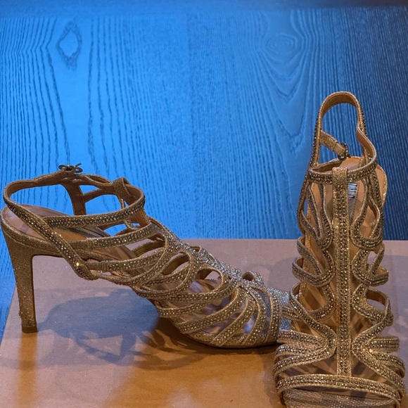 INC International Concepts Glittering Strappy Heels - Picture 1 of 1